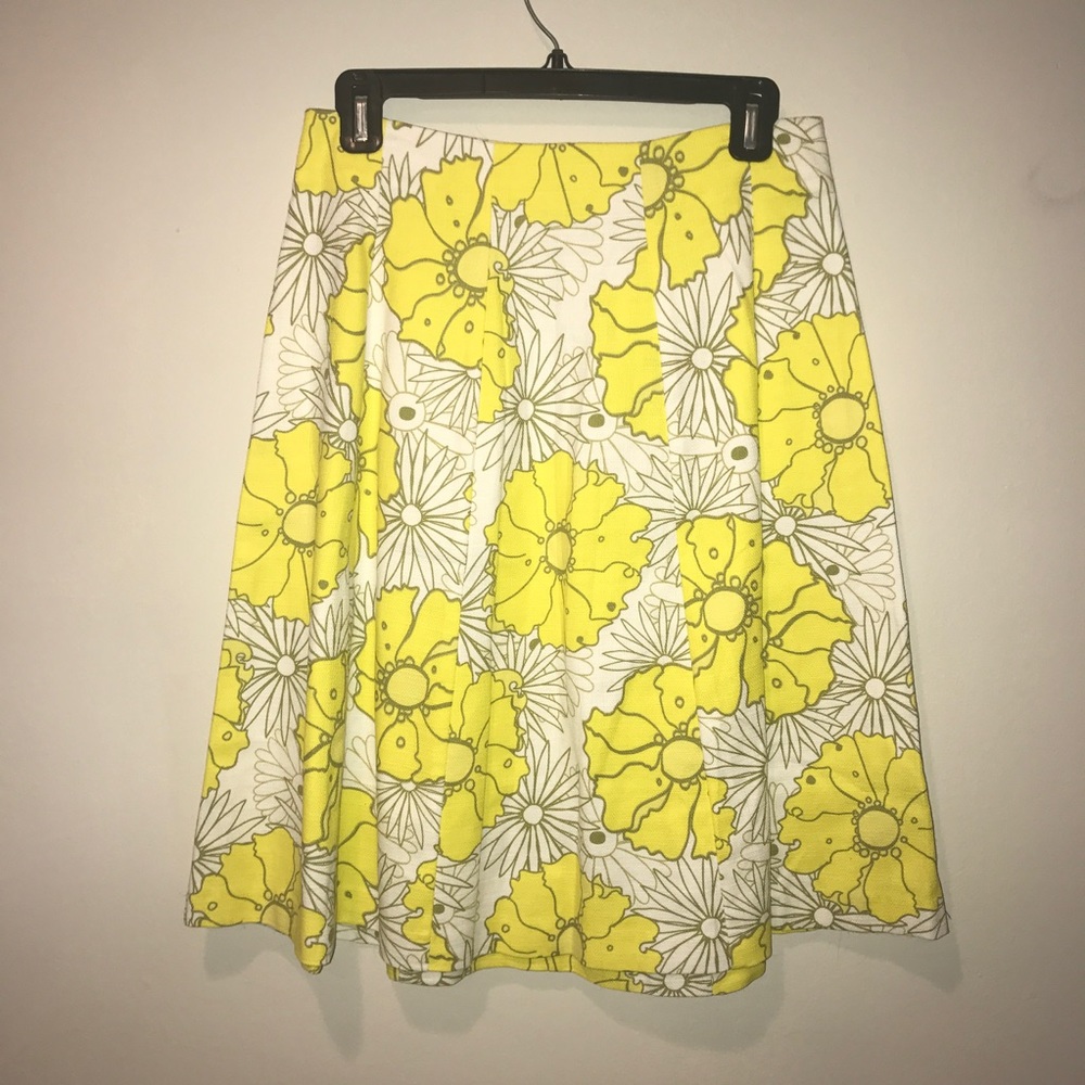 Yellow Floral Skirt NWT